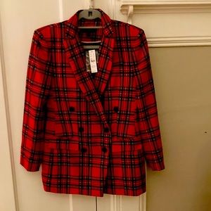 J Crew plaid holiday blazer- do not offer less than $40